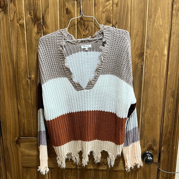 Colorful Striped Women's Sweater - Picture 1 of 2